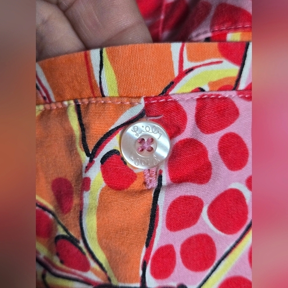 Vintage Lilly Pulitzer Butterfly Print Crapri Pants, Size 8 - Picture 4 of 5